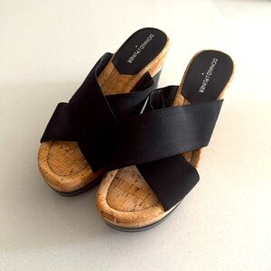 Donald J Pliner Dani Contrast Wedge Beach Resort Sandals 8.5